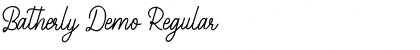 Download Batherly Demo Font Download Batherly Demo Font