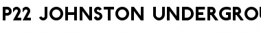 P22 Johnston Underground Bold Font