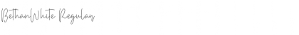 BethanWhite Font