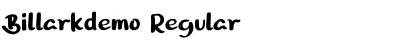 Download Billarkdemo Font Download Billarkdemo Font