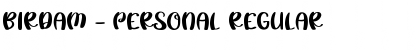 Download Birdam - PERSONAL Font
