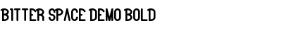 Bitter Space Demo Bold Font