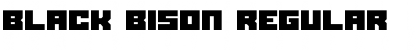 Black bison Regular Font