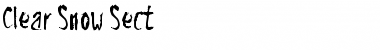 Clear Snow Sect Regular Font Clear Snow Sect Regular Font