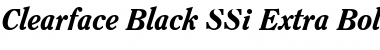 Clearface Black SSi Extra Bold Italic Font