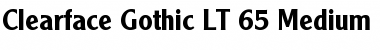 ClearfaceGothic LT Light Bold Font