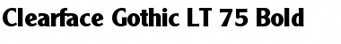 ClearfaceGothic LT Roman Bold Font