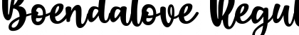 Download Boendalove Font Download Boendalove Font
