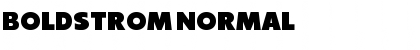 Boldstrom Normal Font