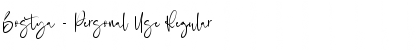 Download Bostya - Personal Use Font