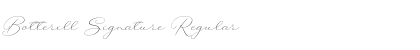 Download Botterill Signature Font Download Botterill Signature Font