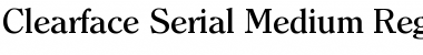 Clearface-Serial-Medium Regular Font