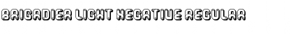 Brigadier Light Negative Font