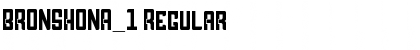 Download BRONSHONA_1 Font Download BRONSHONA_1 Font