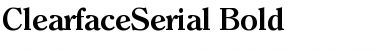 ClearfaceSerial Font