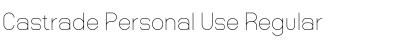 Download Castrade Personal Use Font Download Castrade Personal Use Font