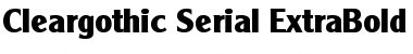Cleargothic-Serial-ExtraBold&nbsp;Regular