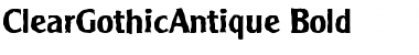 Download ClearGothicAntique Font