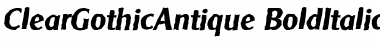 ClearGothicAntique Font