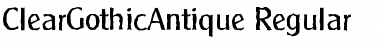 Download ClearGothicAntique Font