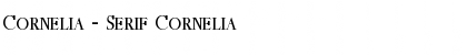 Cornelia - Serif Cornelia Font