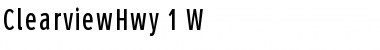 Download ClearviewHwy-1-W Font Download ClearviewHwy-1-W Font