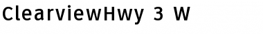 ClearviewHwy-3-W Regular Font
