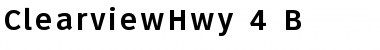 Download ClearviewHwy-4-B Font Download ClearviewHwy-4-B Font