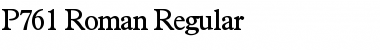 P761-Roman Regular Font