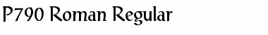 P790-Roman Regular Font