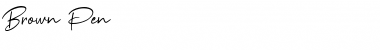 Download Brown Pen Font