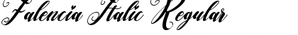 Download Falencia Italic Font