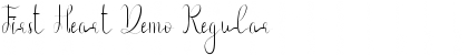 Download First Heart Demo Font Download First Heart Demo Font
