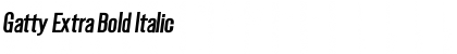 Gatty&nbsp;Extra Bold Italic