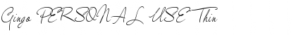 Gingo PERSONAL USE Font Gingo PERSONAL USE Font