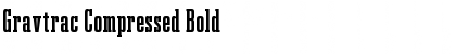 Gravtrac Compressed Bold Font