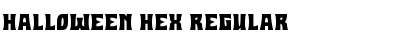 Halloween Hex Regular Font