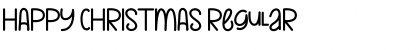 HAPPY CHRISTMAS Regular Font