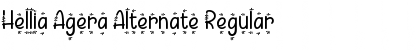 Hellia Agera Alternate Regular Font