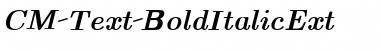 CM_Text BoldItalicExt Font