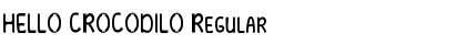 HELLO CROCODILO Regular Font