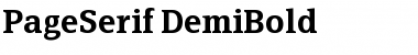 PageSerif-DemiBold Regular Font
