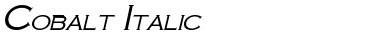 Cobalt Italic Font