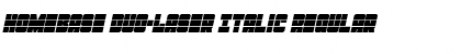 Homebase Duo-Laser Italic Regular Font