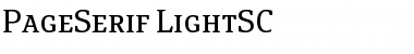 PageSerif-LightSC Regular Font