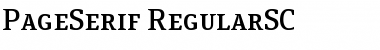 PageSerif-RegularSC Regular Font