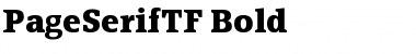 PageSerifTF-Bold Regular Font