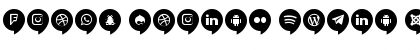 Download Icons Social Media 14 Font