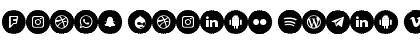 Icons Social Media 9 Regular Font