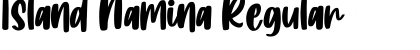 Island Namina Regular Font